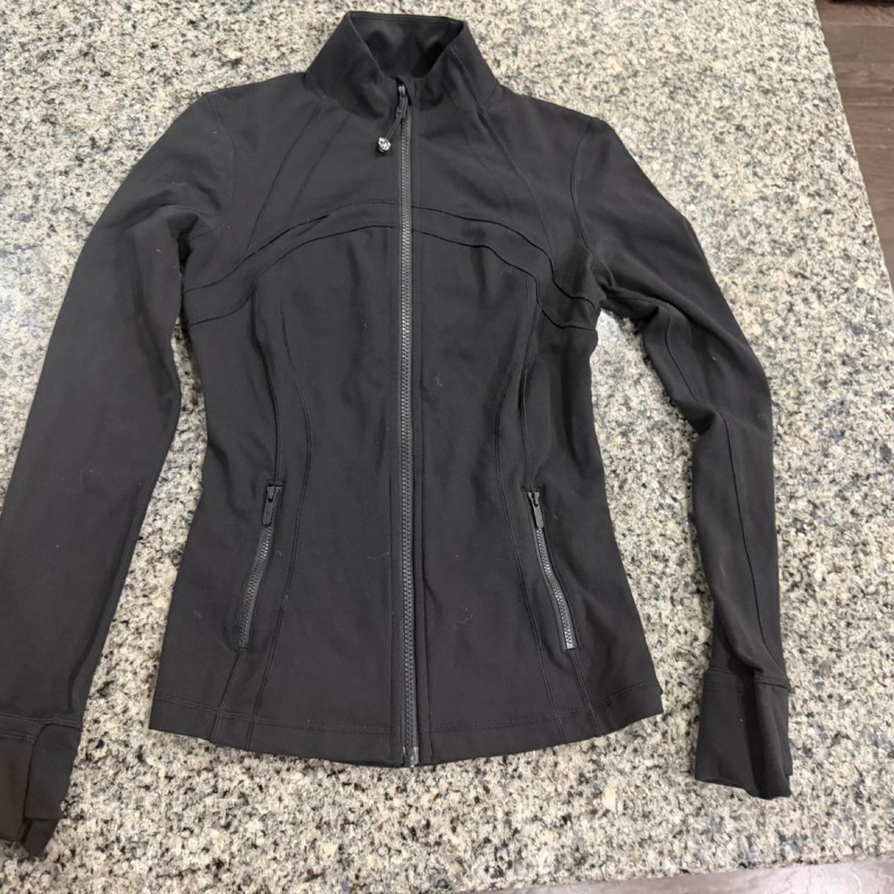 Lululemon Black Luon Define Jacket LW3GQ6S Size 4